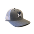 Wind Chill Trucker Hat 3D Logo - Grey/White
