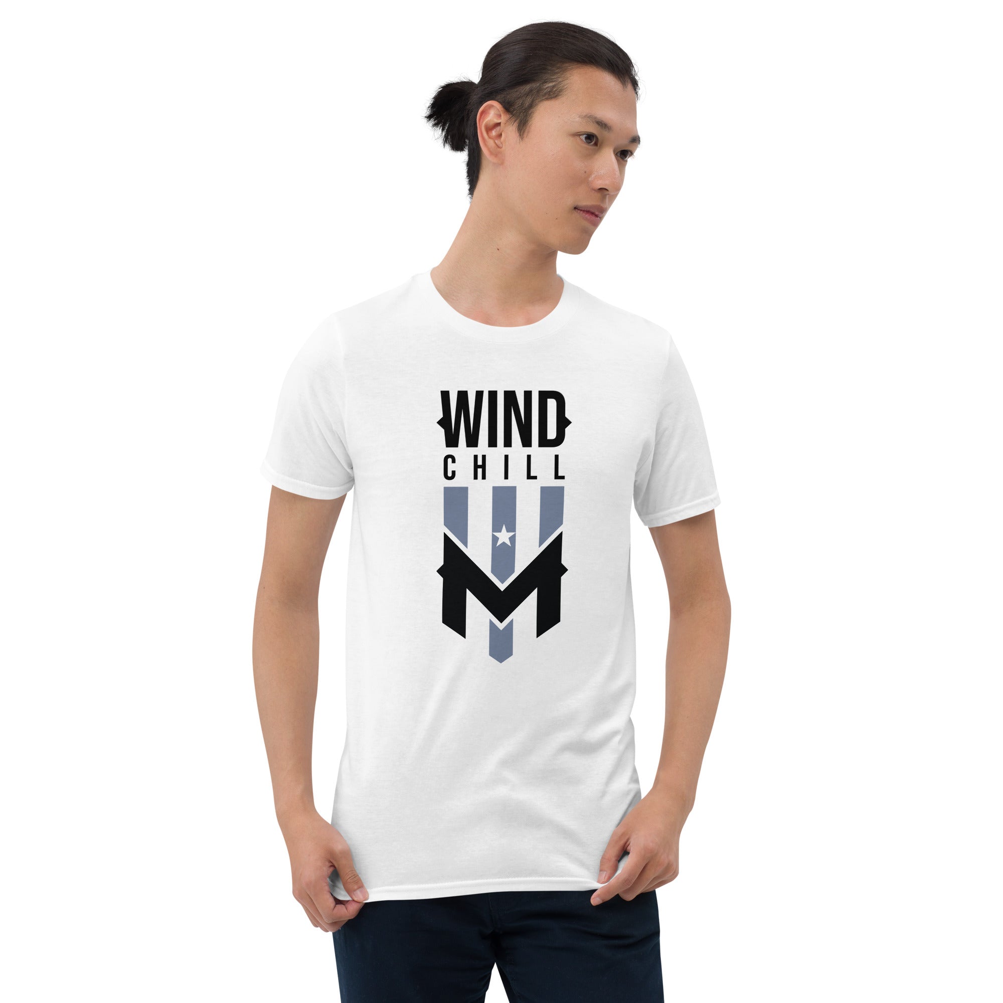 Wind Chill White Stacked T-Shirt