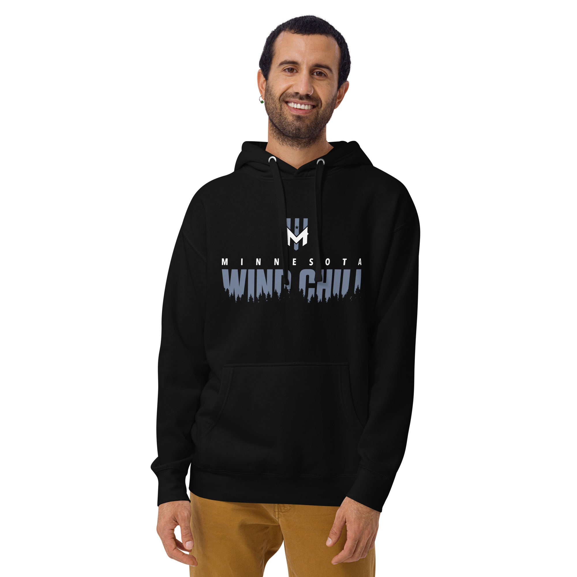 Wind Chill Black "Shadow" Hooded Sweatshirt