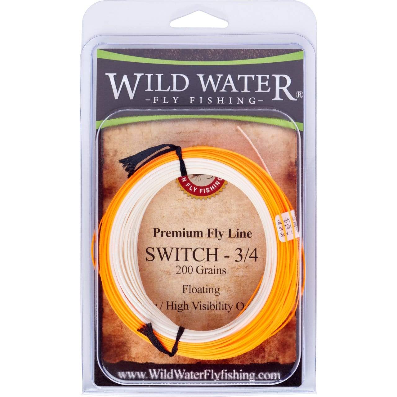 Wild Water Fly Fishing 3/4F Switch Line, 200 grains