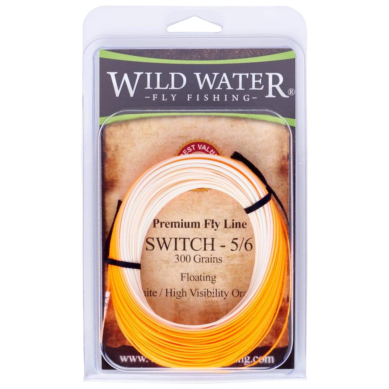 Wild Water Fly Fishing 5/6F Switch Line, 300 grains