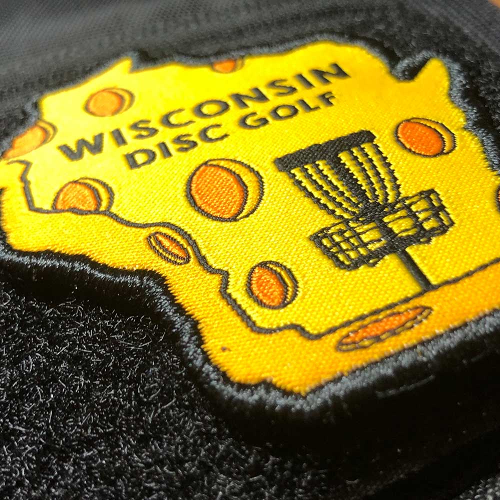 Wisconsin Disc Golf Patch - Perfect Disc Golf Gift