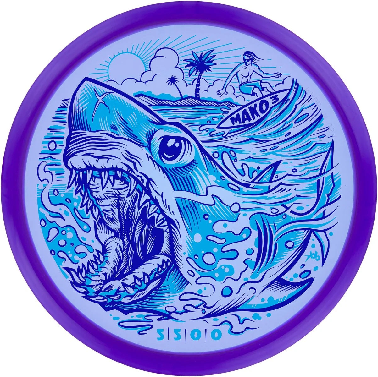 Innova Limited Edition Sharkbite Bay Stamp Champion Mako3 Midrange Golf Disc