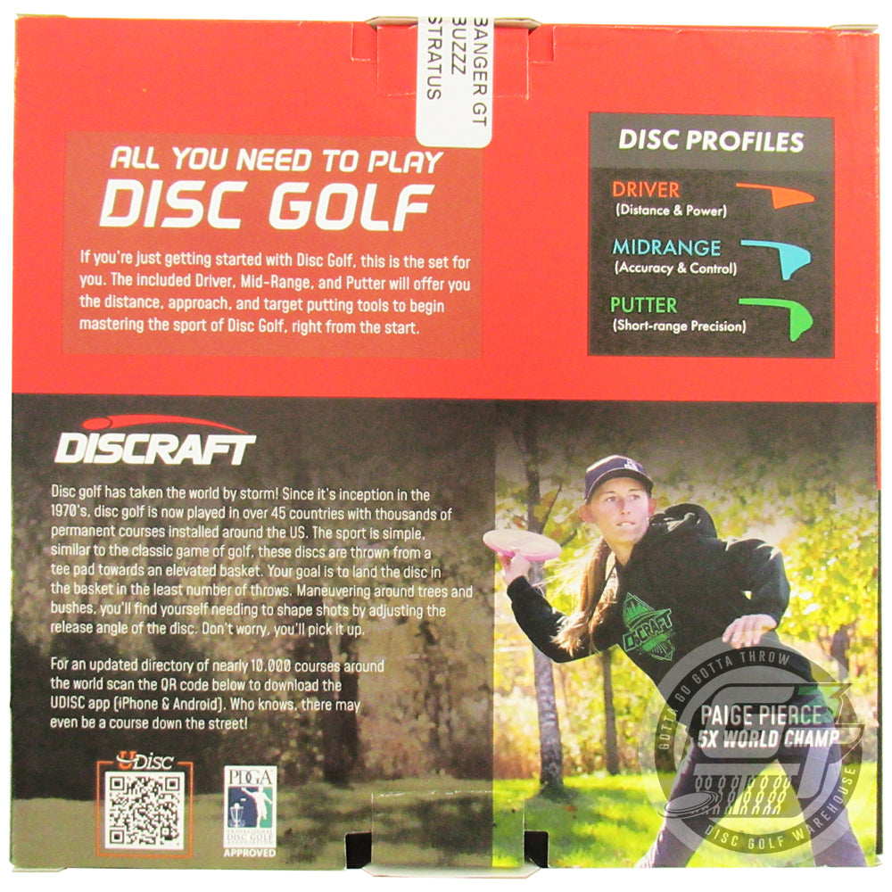 Discraft 3-Disc Beginner Disc Golf Set