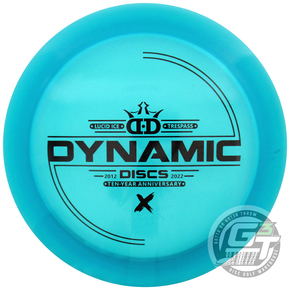 Dynamic Discs Limited Edition 10-Year Anniversary Lucid Ice Trespass Distance Driver Golf Disc