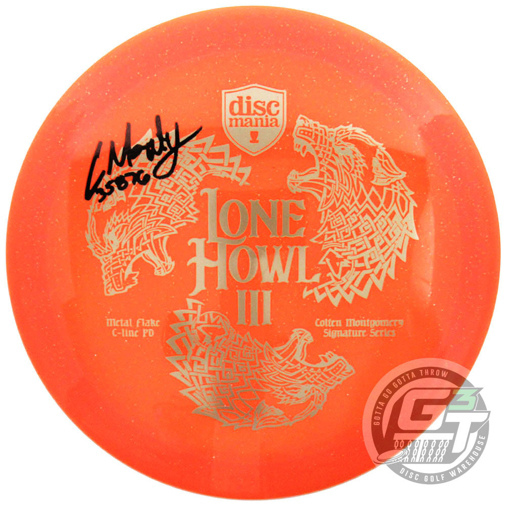 Discmania Limited Edition Signature Slam Signature Stamp Colten Montgomery Lone Howl III Metal Flake C-Line PD Power Driver Distance Driver Golf Disc
