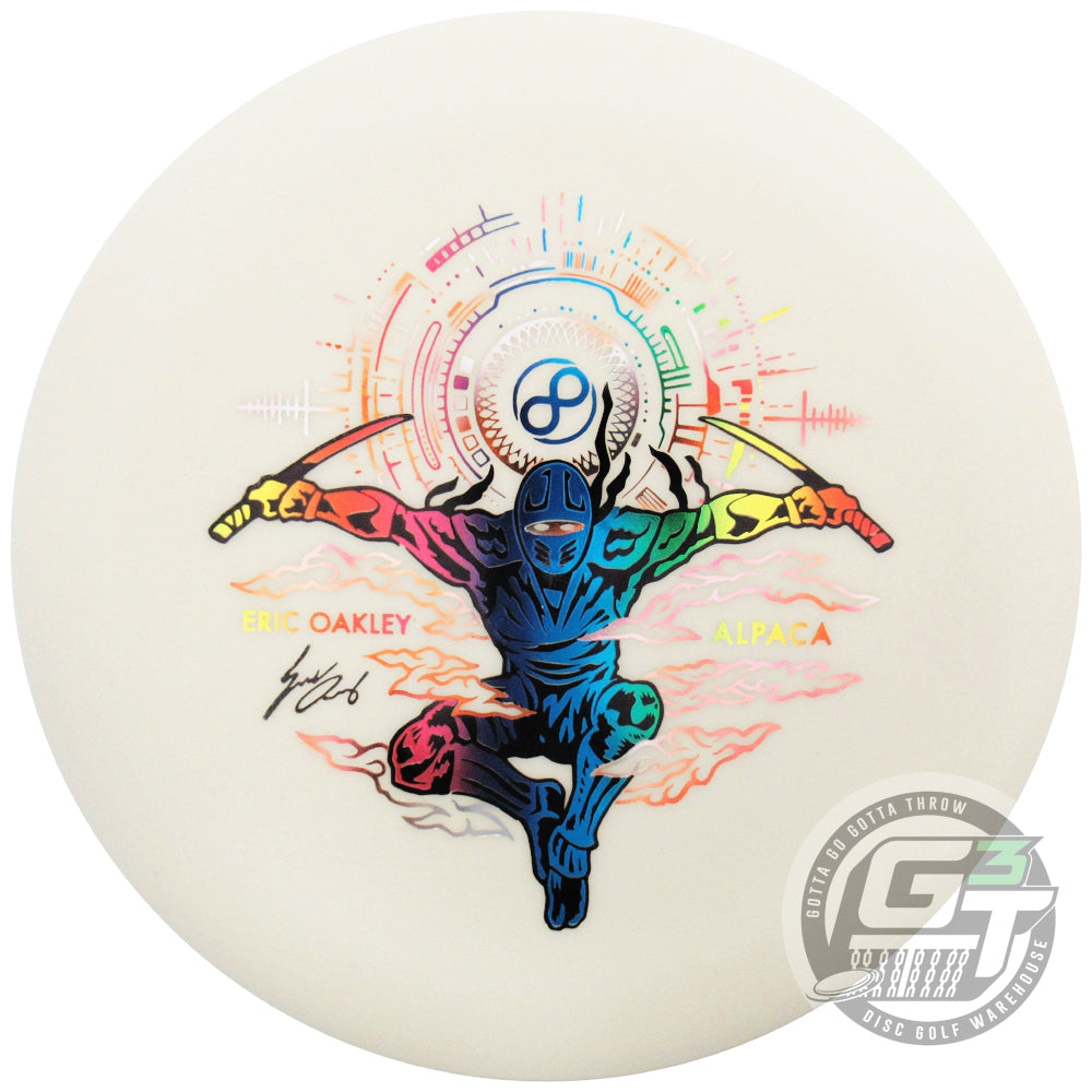 Infinite Discs Limited Edition 2022 Signature Eric Oakley Glow P-Blend Alpaca Putter Golf Disc
