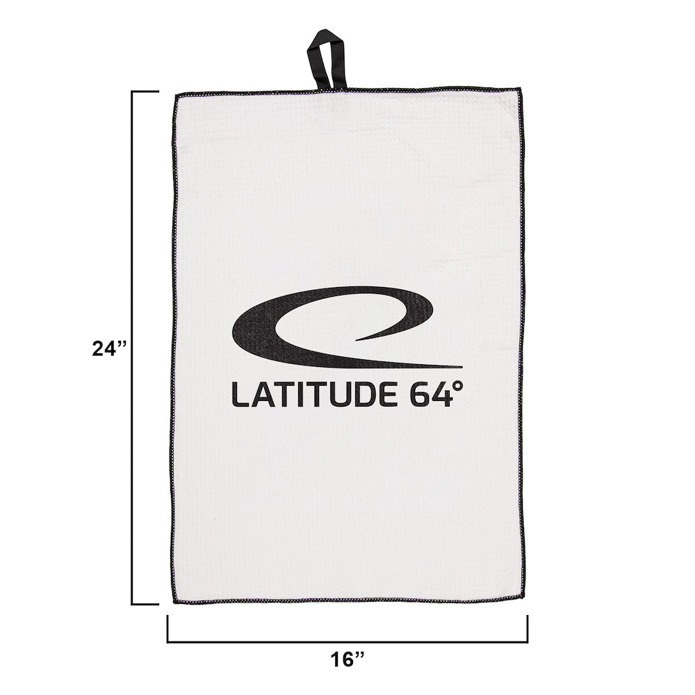 Latitude 64 Logo Microfiber Waffle Weave Disc Golf Towel