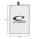 Latitude 64 Logo Microfiber Waffle Weave Disc Golf Towel