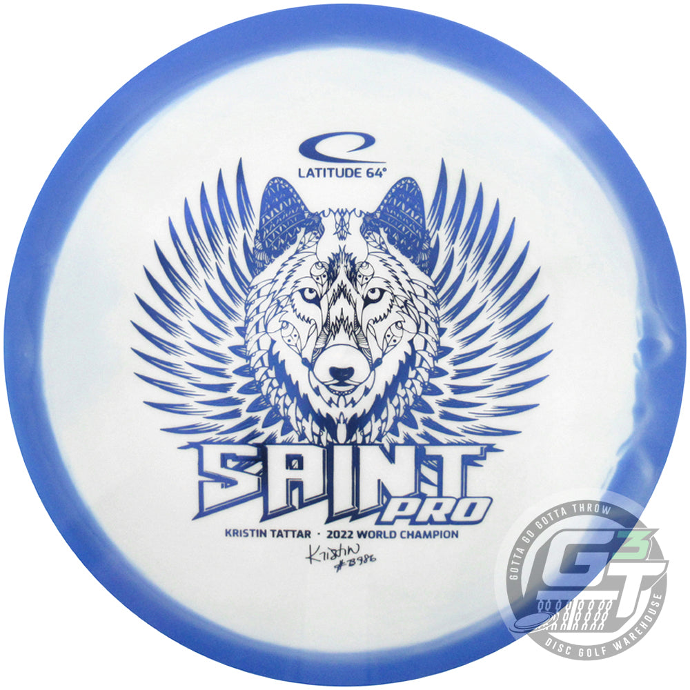 Latitude 64 Limited Edition Kristin Tattar 2022 World Champion Gold Orbit Saint Pro Fairway Driver Golf Disc