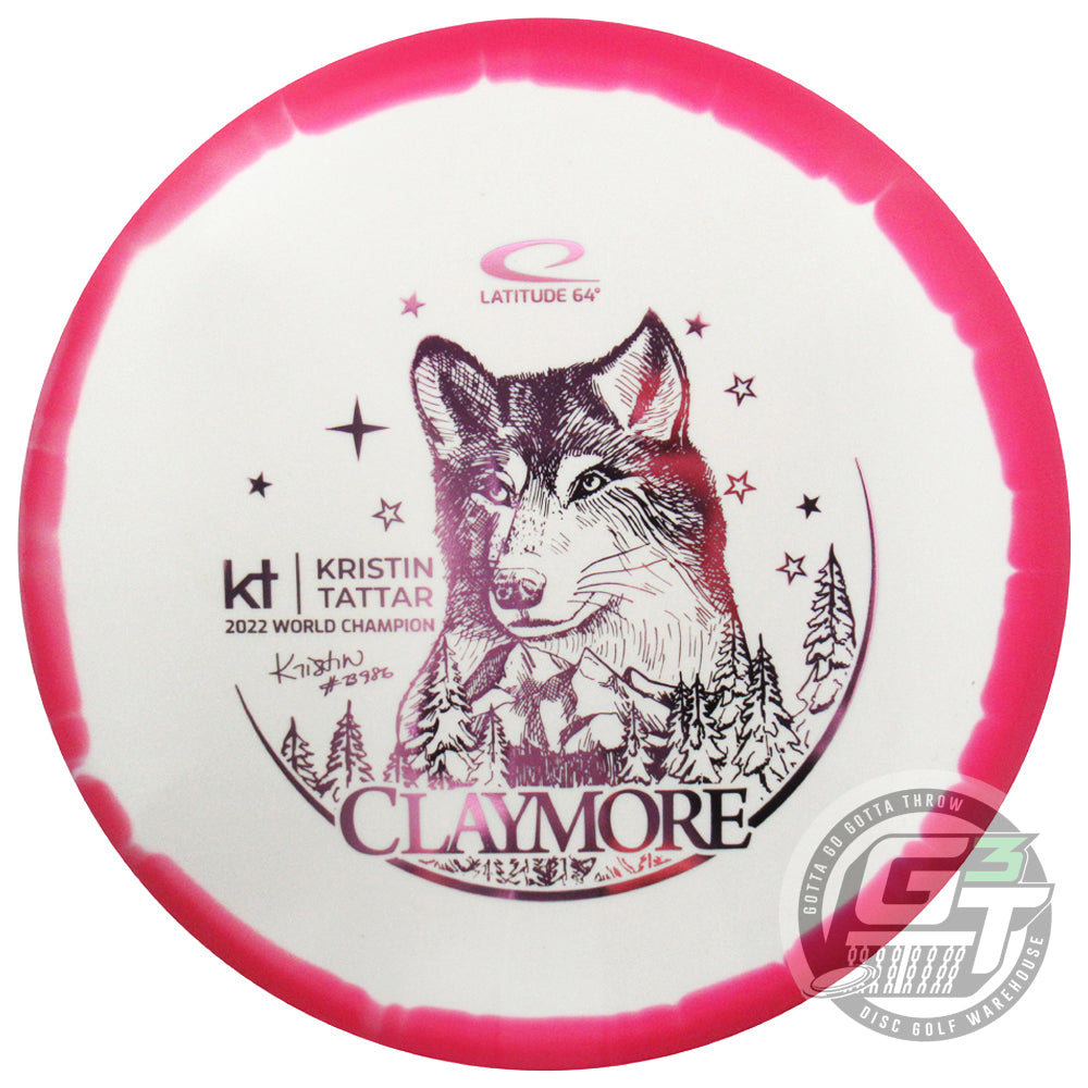 Latitude 64 Limited Edition 2023 Team Series Kristin Tattar Gold Orbit Claymore Midrange Golf Disc