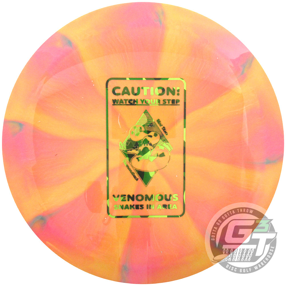 Mint Discs Limited Edition Caution Stamp Swirly Apex Diamondback Fairway Driver Golf Disc