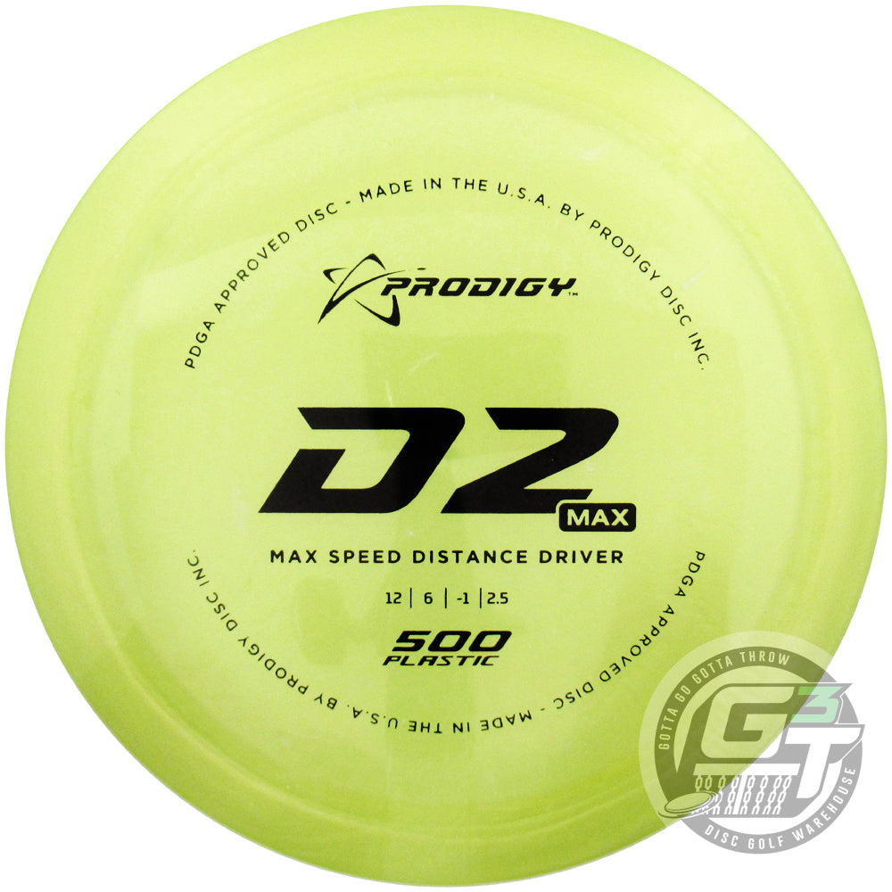 Prodigy 500 Series D2 Max Distance Driver Golf Disc