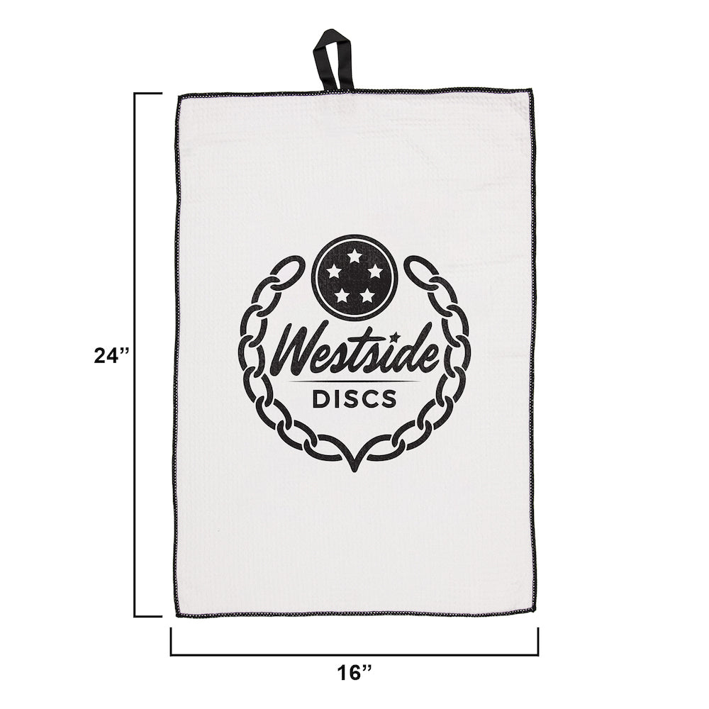 Westside Discs Logo Microfiber Waffle Weave Disc Golf Towel