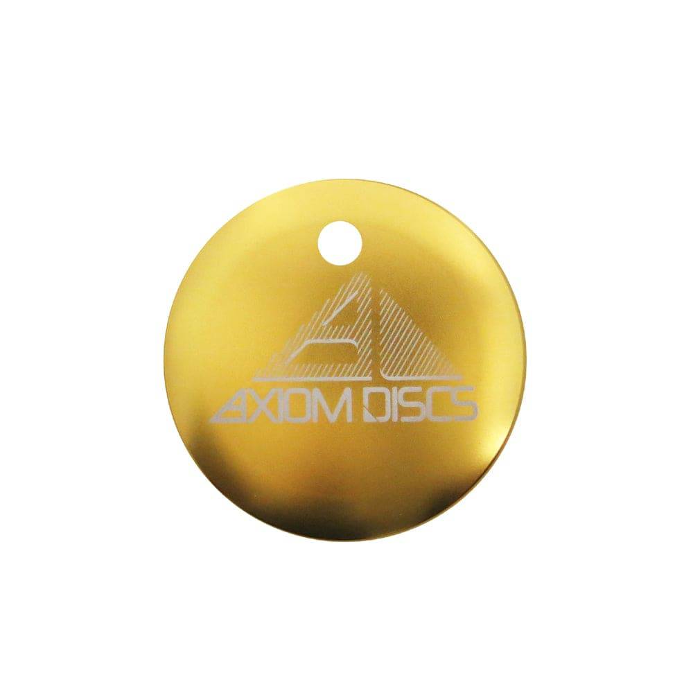 Axiom Discs Accessory Gold Axiom Discs 3.5cm Micro Metal Mini Bag Tag / Key Chain