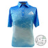 Axiom Discs Apparel M / Blue Axiom Discs Grit Sublimated Short Sleeve Performance Disc Golf Polo Shirt