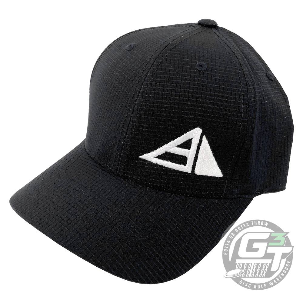 Axiom Discs Apparel S / M / Black Axiom Discs Icon Logo Hydro Grid Flexfit Performance Disc Golf Hat