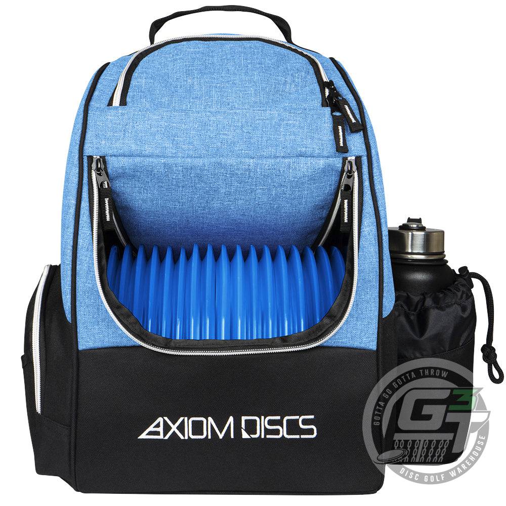 Axiom Discs Bag Heather Blue Axiom Shuttle Backpack Disc Golf Bag