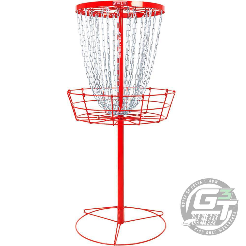 Axiom Discs Basket Red Axiom Lite 24-Chain Disc Golf Basket
