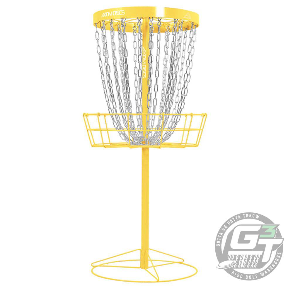 Axiom Discs Basket Yellow Axiom Pro 24-Chain Disc Golf Basket