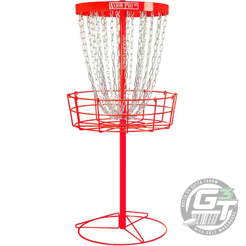 Axiom Discs Basket Red Axiom Pro HD 24-Chain Disc Golf Basket