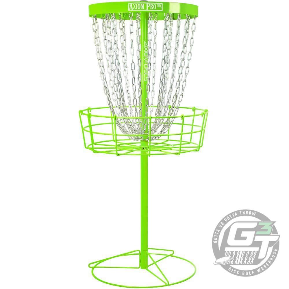 Axiom Discs Basket Green Axiom Pro HD 24-Chain Disc Golf Basket