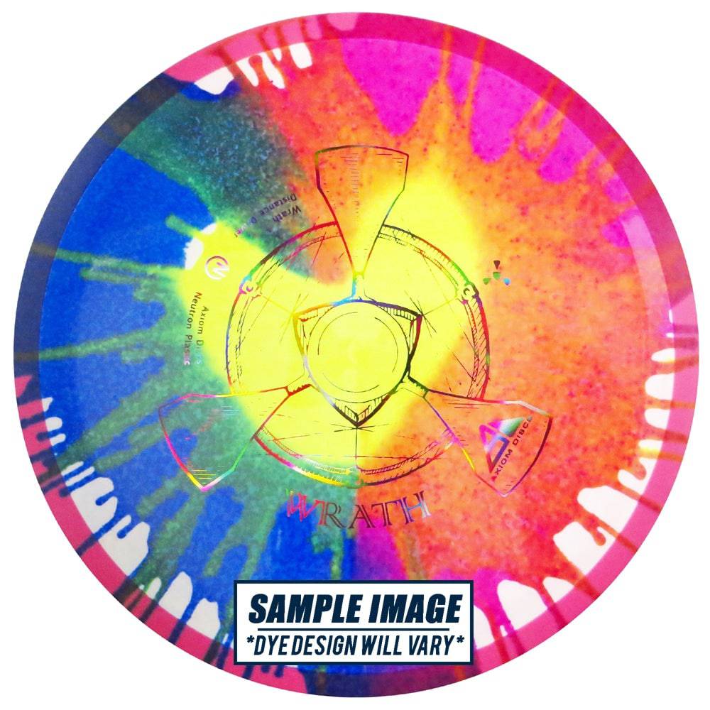Axiom Discs Golf Disc Axiom Tie-Dye Neutron Wrath Distance Driver Golf Disc