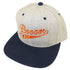 Booom Apparel Gray / Navy Blue Booom Script Logo Snapback Disc Golf Hat