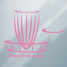 DGA Accessory Small - 7-3/8" x 6-1/2" / Pink DGA Basket Logo Vinyl Decal Sticker