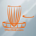 DGA Accessory Small - 7-3/8" x 6-1/2" / Orange DGA Basket Logo Vinyl Decal Sticker