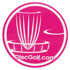 DGA Accessory Pink DGA Circle Basket Logo Sticker