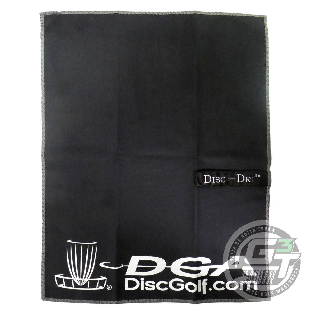 DGA Accessory Black DGA Disc Dri Disc Golf Towel