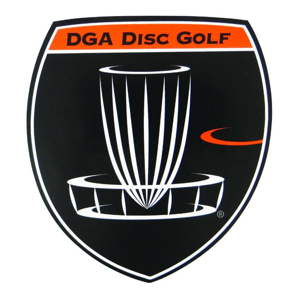 DGA Accessory Orange DGA Shield Logo Sticker