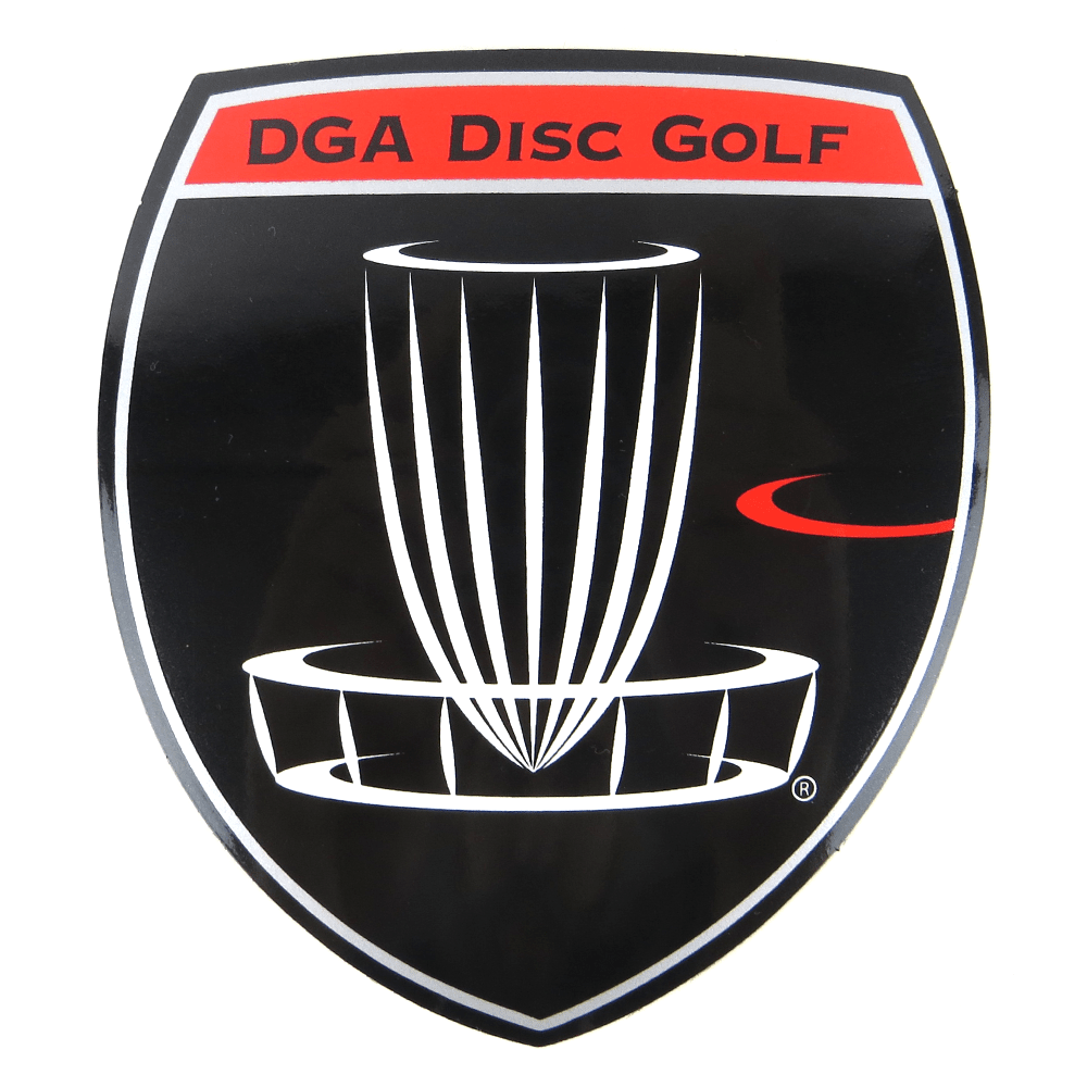 DGA Accessory Red DGA Shield Logo Sticker