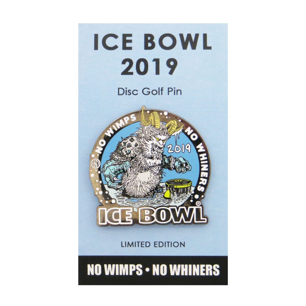 2019 Ice Bowl Logo Disc Golf Pin