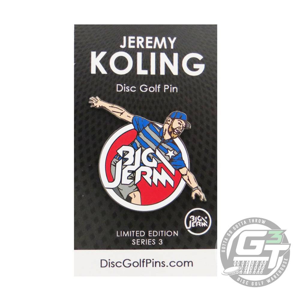 Disc Golf Pins Accessory Disc Golf Pins Big Jerm Jeremy Koling Series 3 Enamel Disc Golf Pin