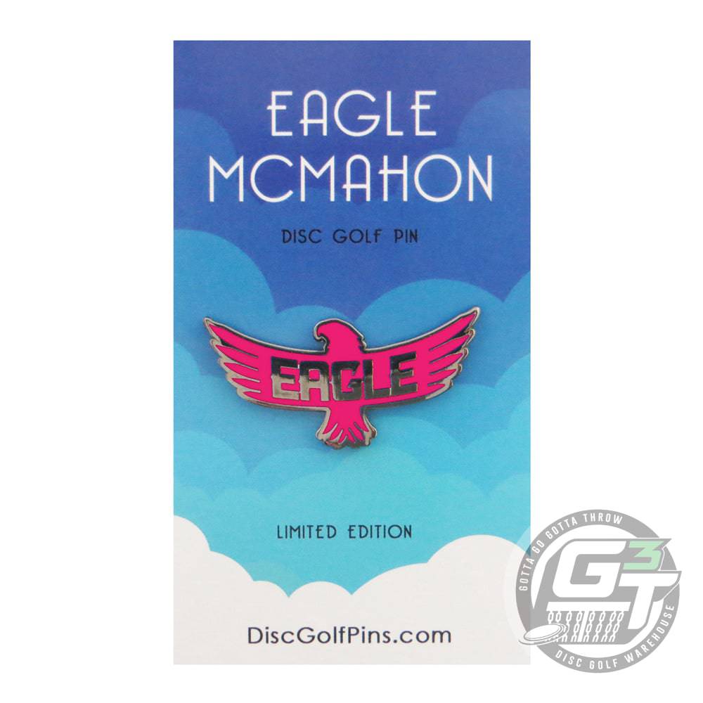 Disc Golf Pins Accessory Pink Disc Golf Pins Eagle McMahon Eagle Logo Enamel Disc Golf Pin