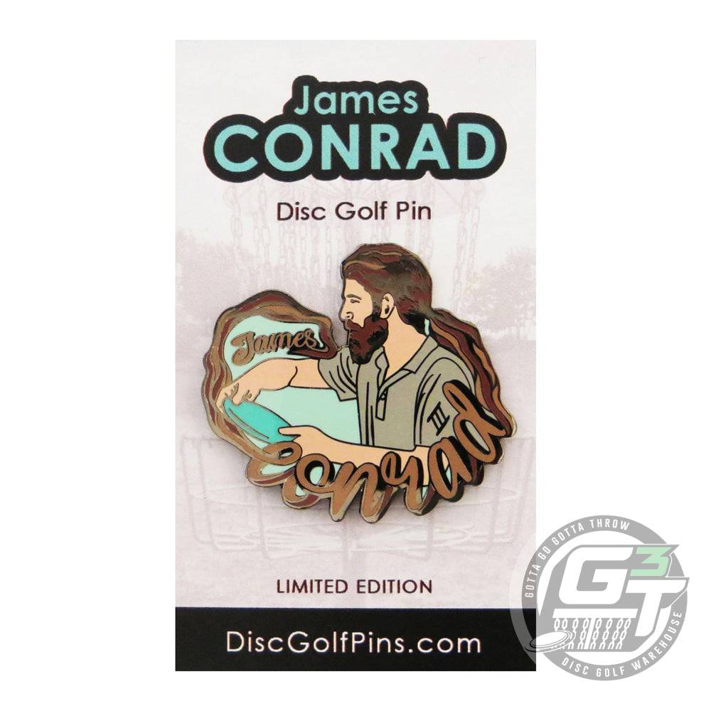 Disc Golf Pins Accessory Disc Golf Pins James Conrad Series 1 Enamel Disc Golf Pin