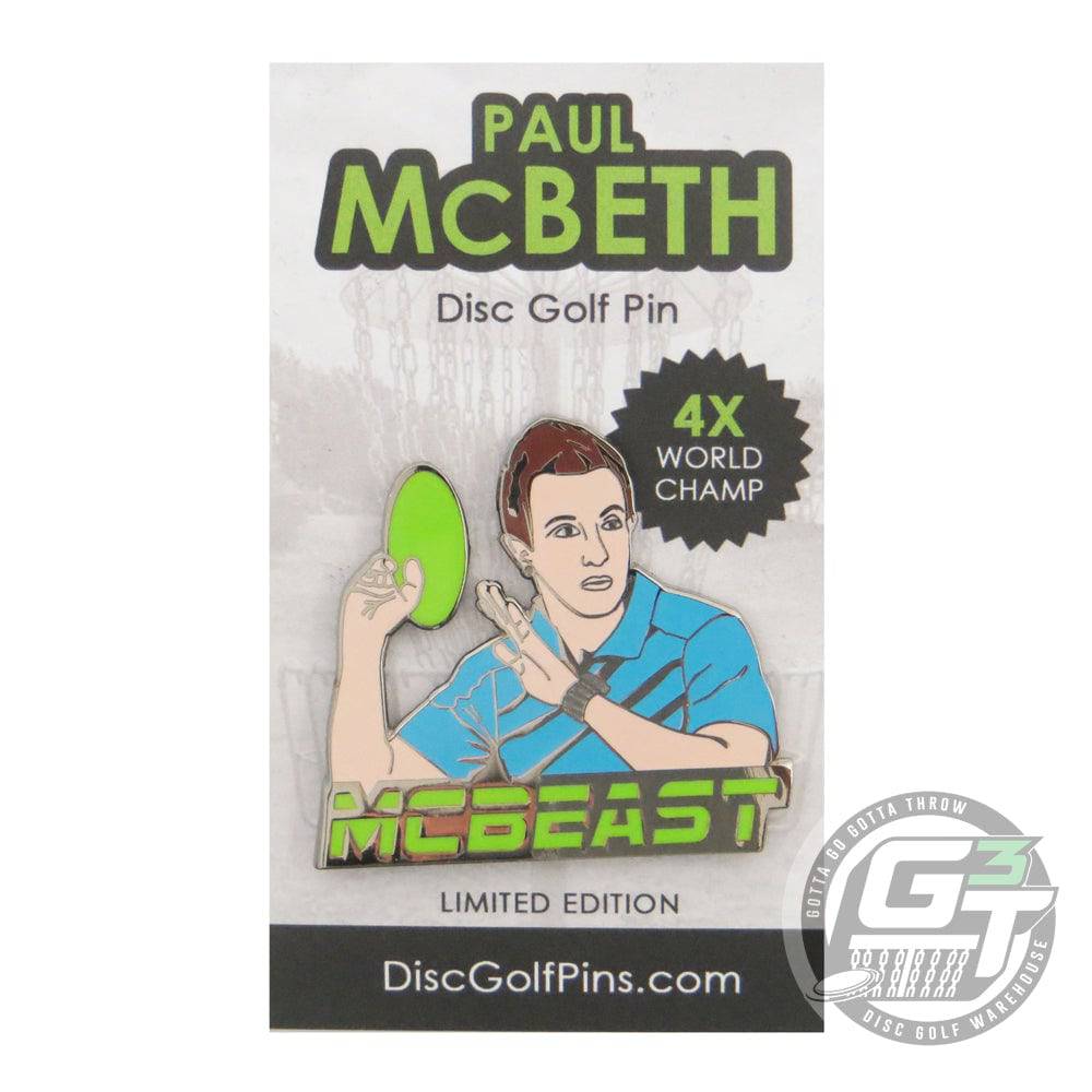 Disc Golf Pins Accessory Disc Golf Pins Paul McBeth Series 1 Enamel Disc Golf Pin