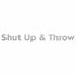 Disc Player Sports Accessory Silver Disc Player Sports Shut Up & Throw Vinyl Decal Sticker - Long