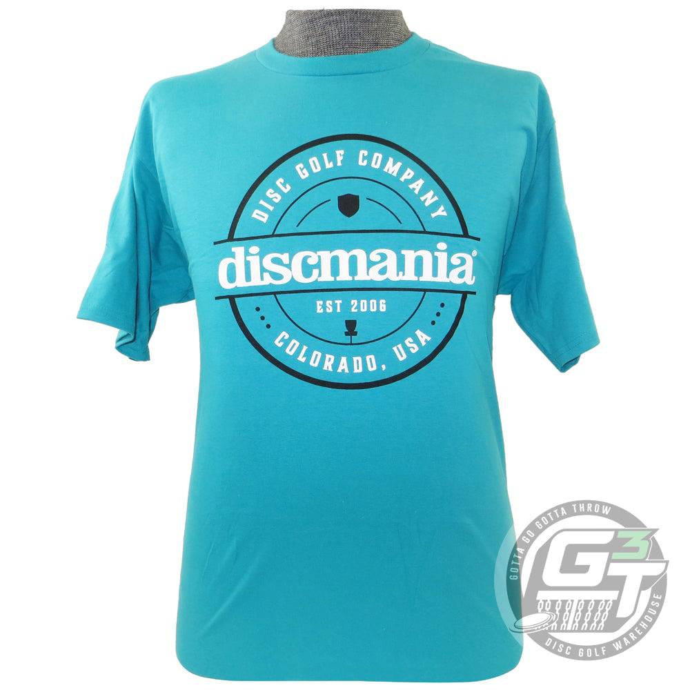 Discmania Apparel M / Aqua Discmania Colorado Fan Favorite Short Sleeve Disc Golf T-Shirt