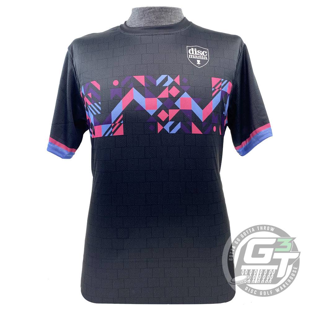 Discmania Apparel M / Black Discmania Eagle McMahon Signature Featured Card Performance Short Sleeve Disc Golf Jersey