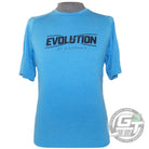 Discmania Apparel M / Light Blue Discmania Evolution Logo Performance Short Sleeve Disc Golf T-Shirt