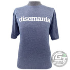 Discmania Apparel M / Navy Blue Discmania Heather Bar Stamp Logo Performance Short Sleeve Disc Golf T-Shirt