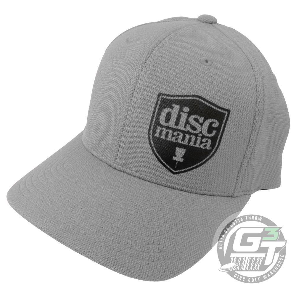 Discmania Apparel S / M / Gray Discmania Shield Logo Cool & Dry Performance FlexFit Disc Golf Hat