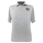 Discmania Apparel M / Heather Gray Discmania Shield Logo Short Sleeve Performance Disc Golf Polo Shirt