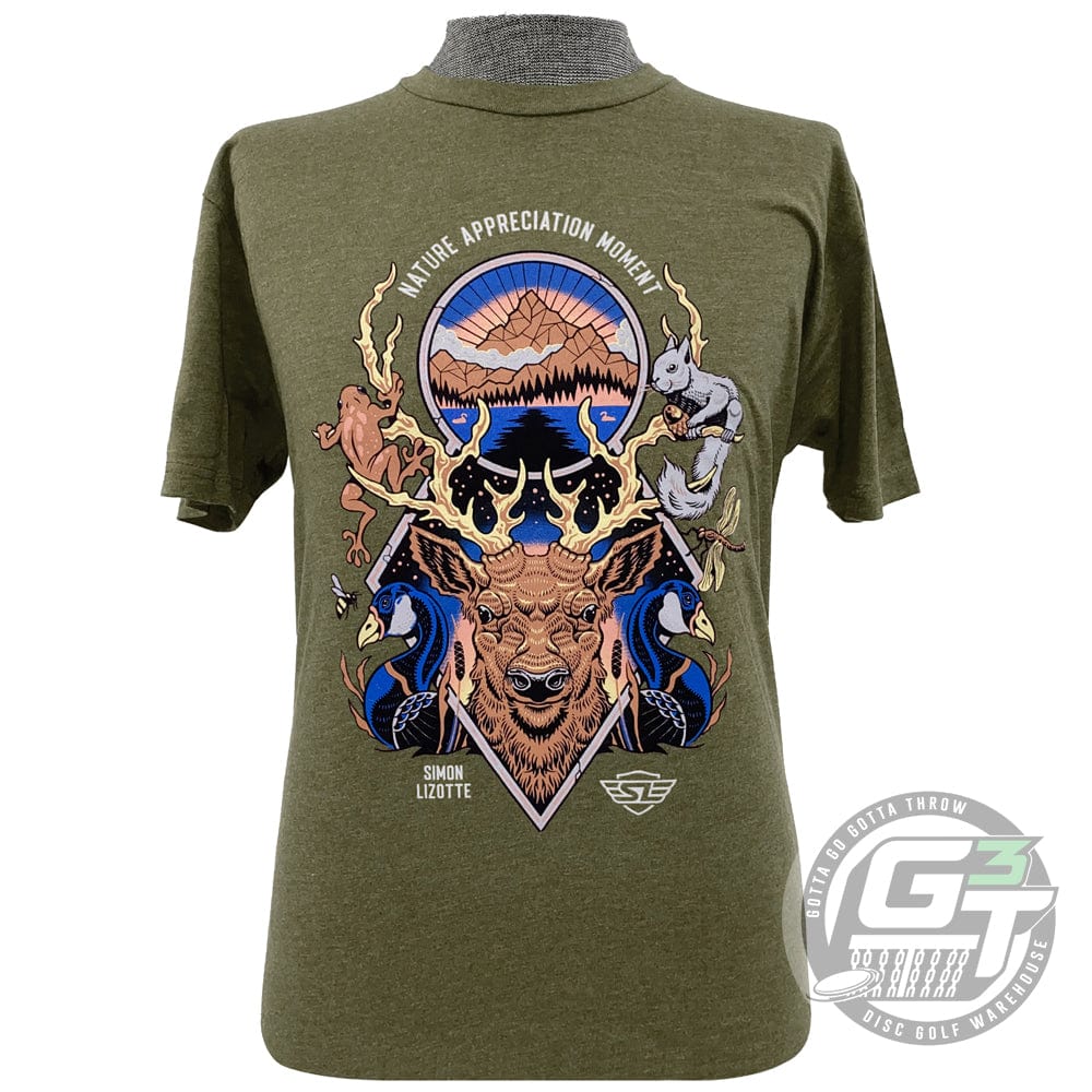 Discmania Apparel M / Heather Green Discmania Simon Lizotte Nature Appreciation Short Sleeve Disc Golf T-Shirt