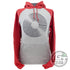 Discmania Apparel M / Gray / Red Discmania Vinyl Logo Dri-Power Raglan Performance Pullover Hoodie Disc Golf Sweatshirt