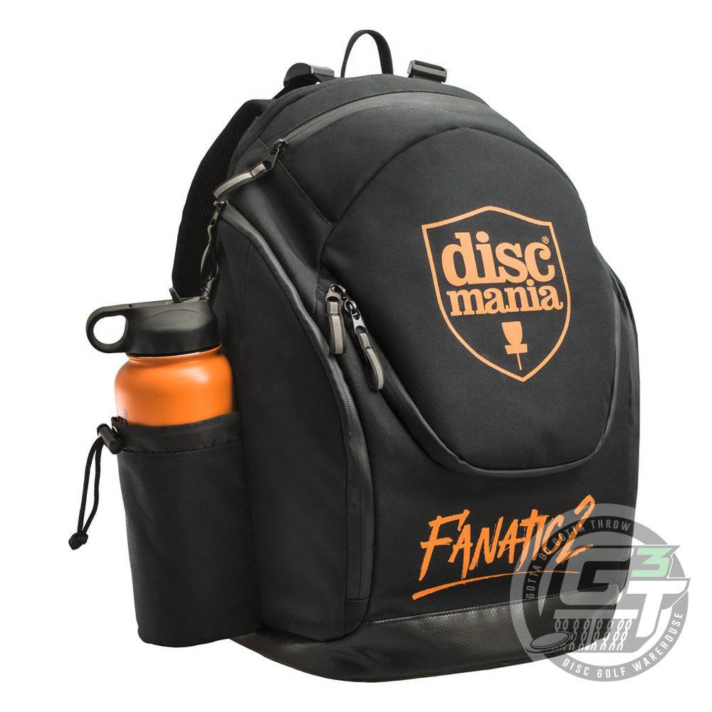Discmania Bag Black Discmania Fanatic 2 Backpack Disc Golf Bag
