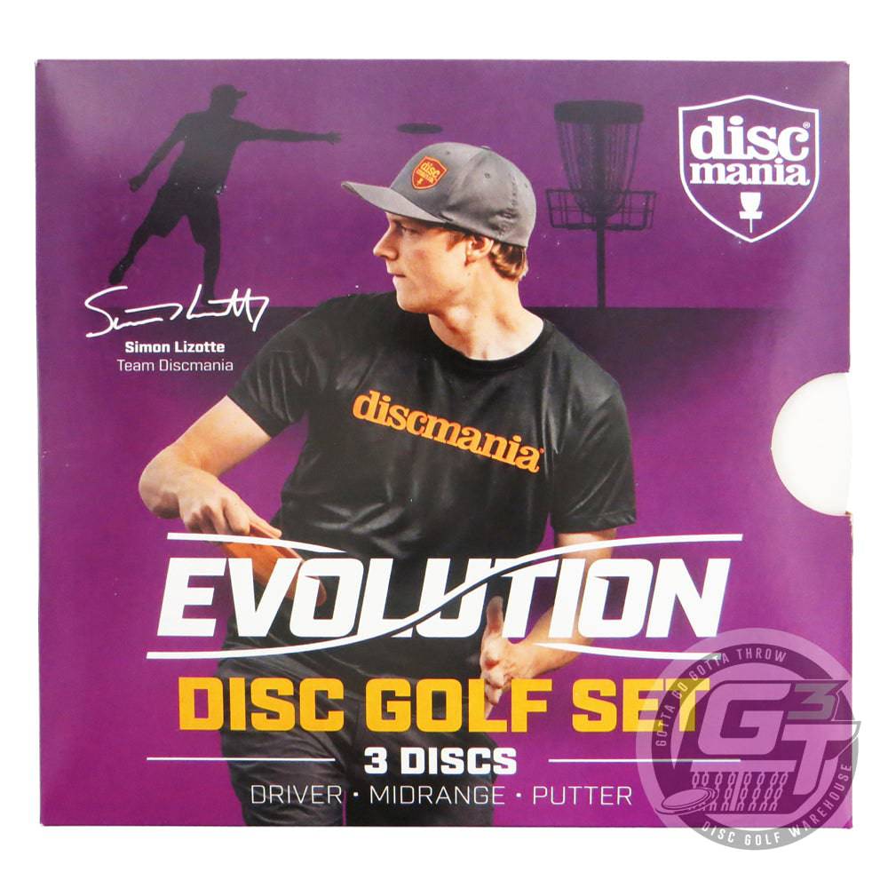 Discmania Golf Disc Discmania Evolution Geo 3-Disc Beginner Disc Golf Set
